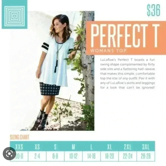 Lularoe‎ size medium perfect tee. EUC. This was mine from my own closet.EUC - Picture 5 of 5